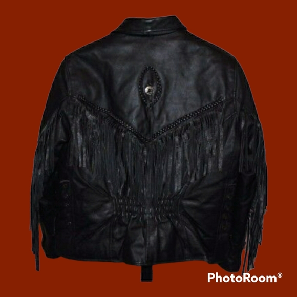Diamond Plate Other - Diamond Plate Genuine Leather fringed bikers jacket